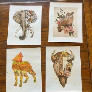Dino nemec artwork. 4 prints.